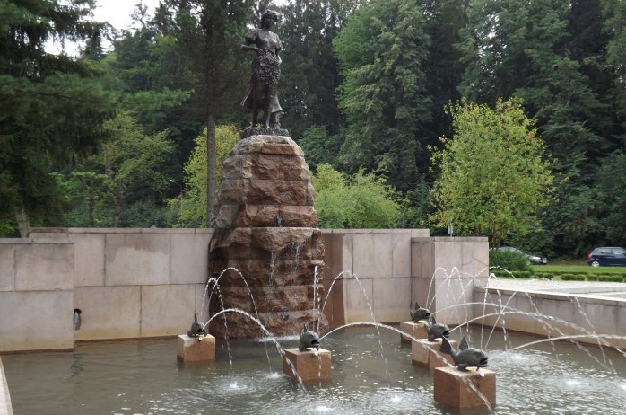 The monument of the Source of the Vistula River